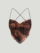 Top Bandana com Drapeado Floral