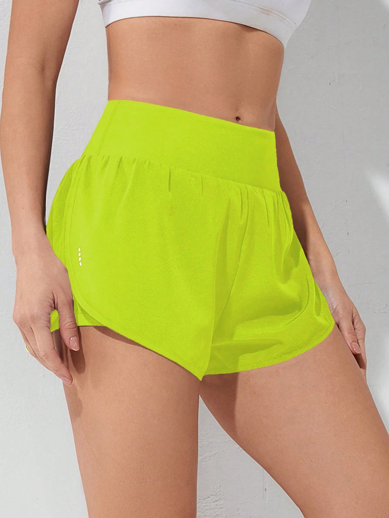 Gameset SHEIN Sport Shorts Esportivos com Bolso de Celular 2 em 1, Shorts Elásticos