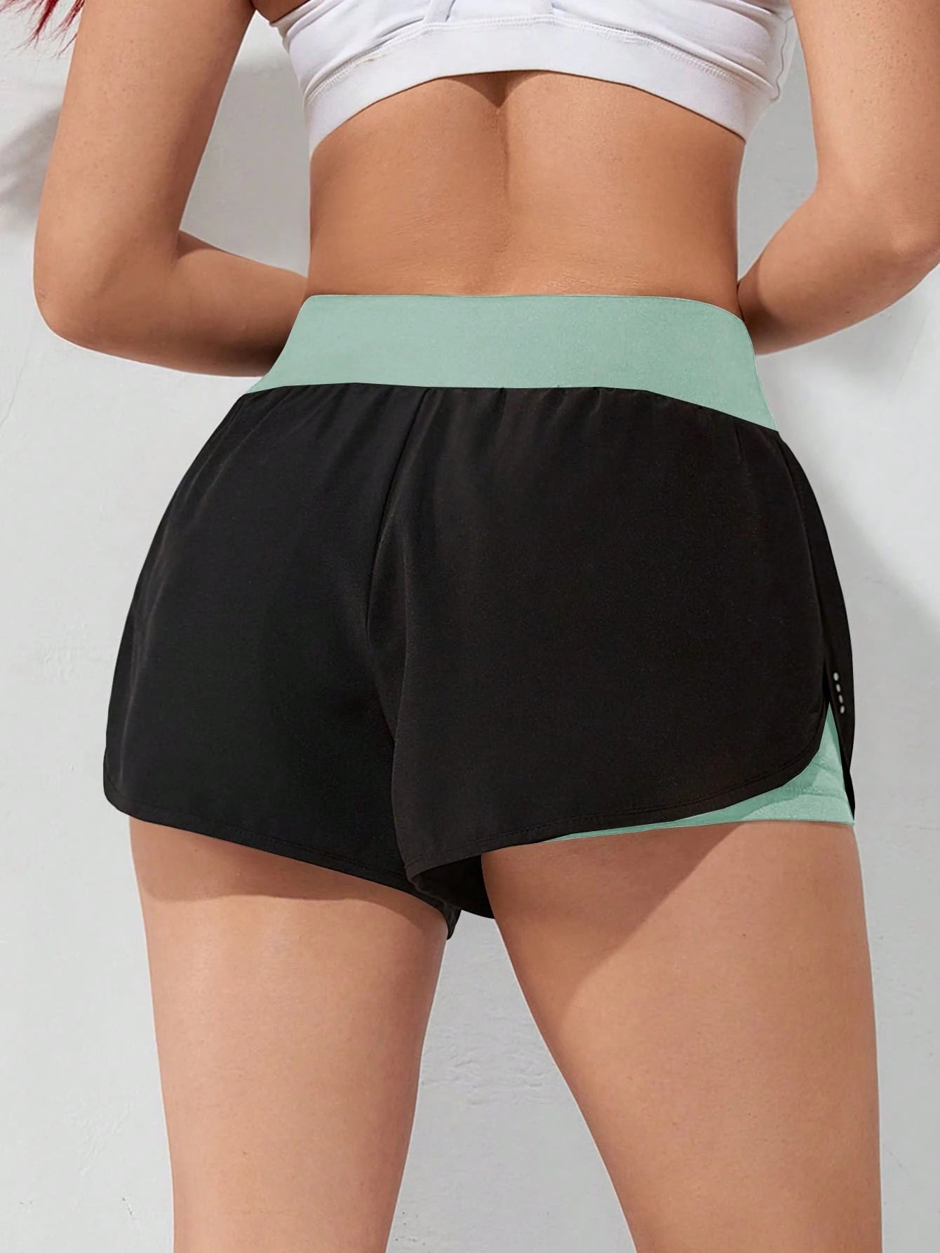 Gameset SHEIN Sport Shorts Esportivos com Bolso de Celular 2 em 1, Shorts Elásticos