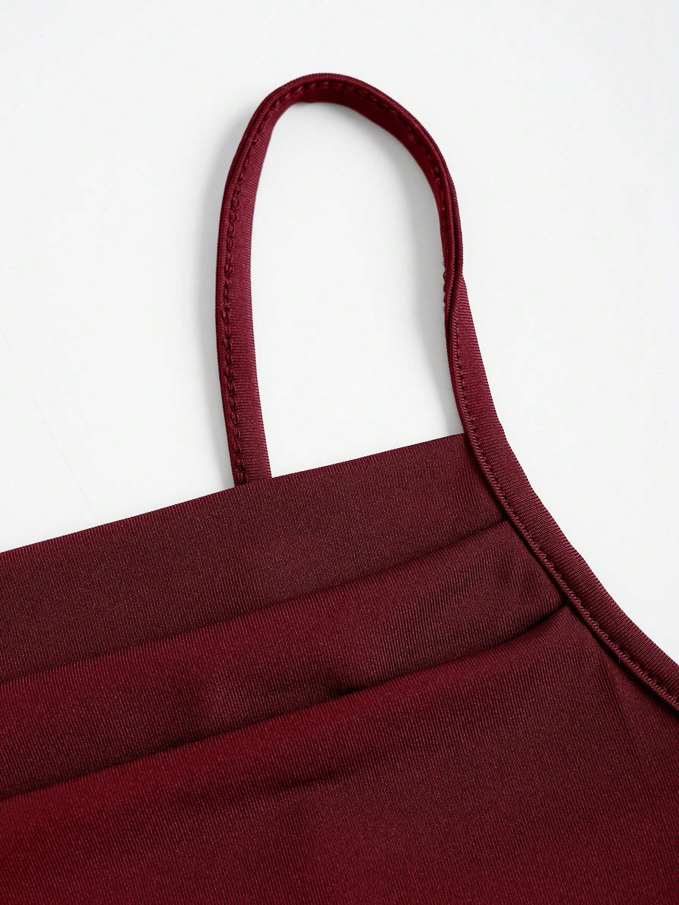 Vestido Longo Franzido Borgonha