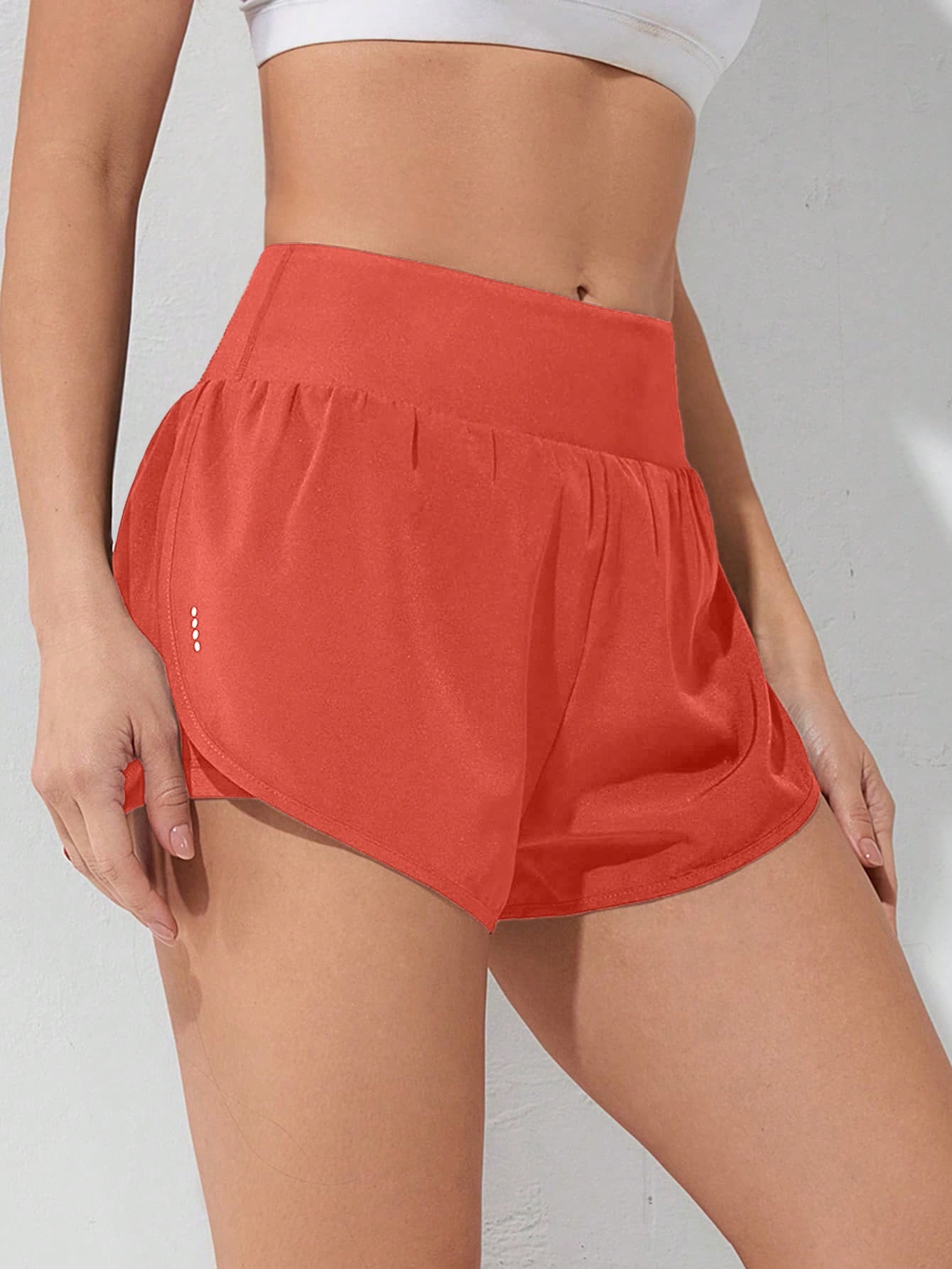 Gameset SHEIN Sport Shorts Esportivos com Bolso de Celular 2 em 1, Shorts Elásticos