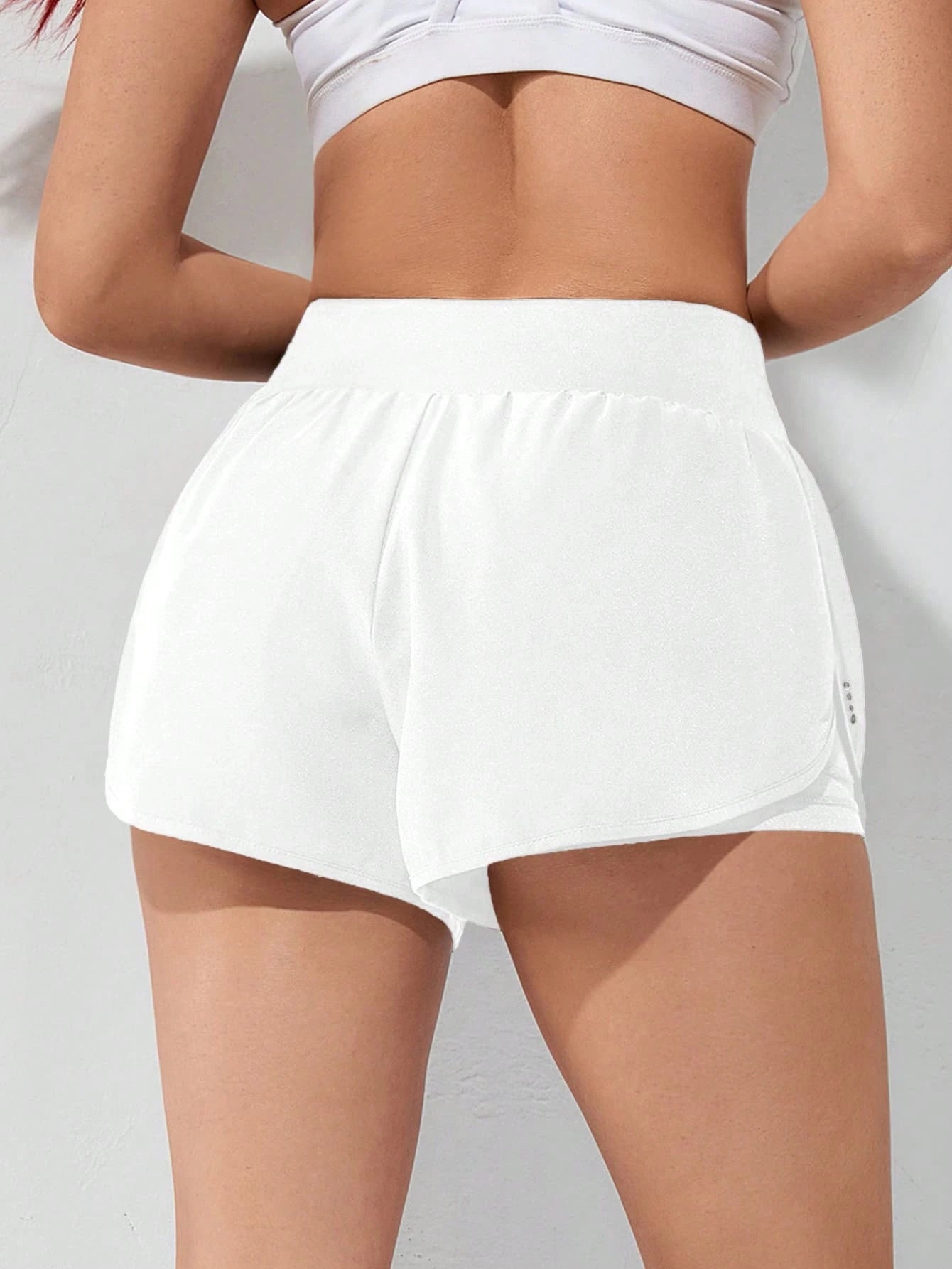 Gameset SHEIN Sport Shorts Esportivos com Bolso de Celular 2 em 1, Shorts Elásticos