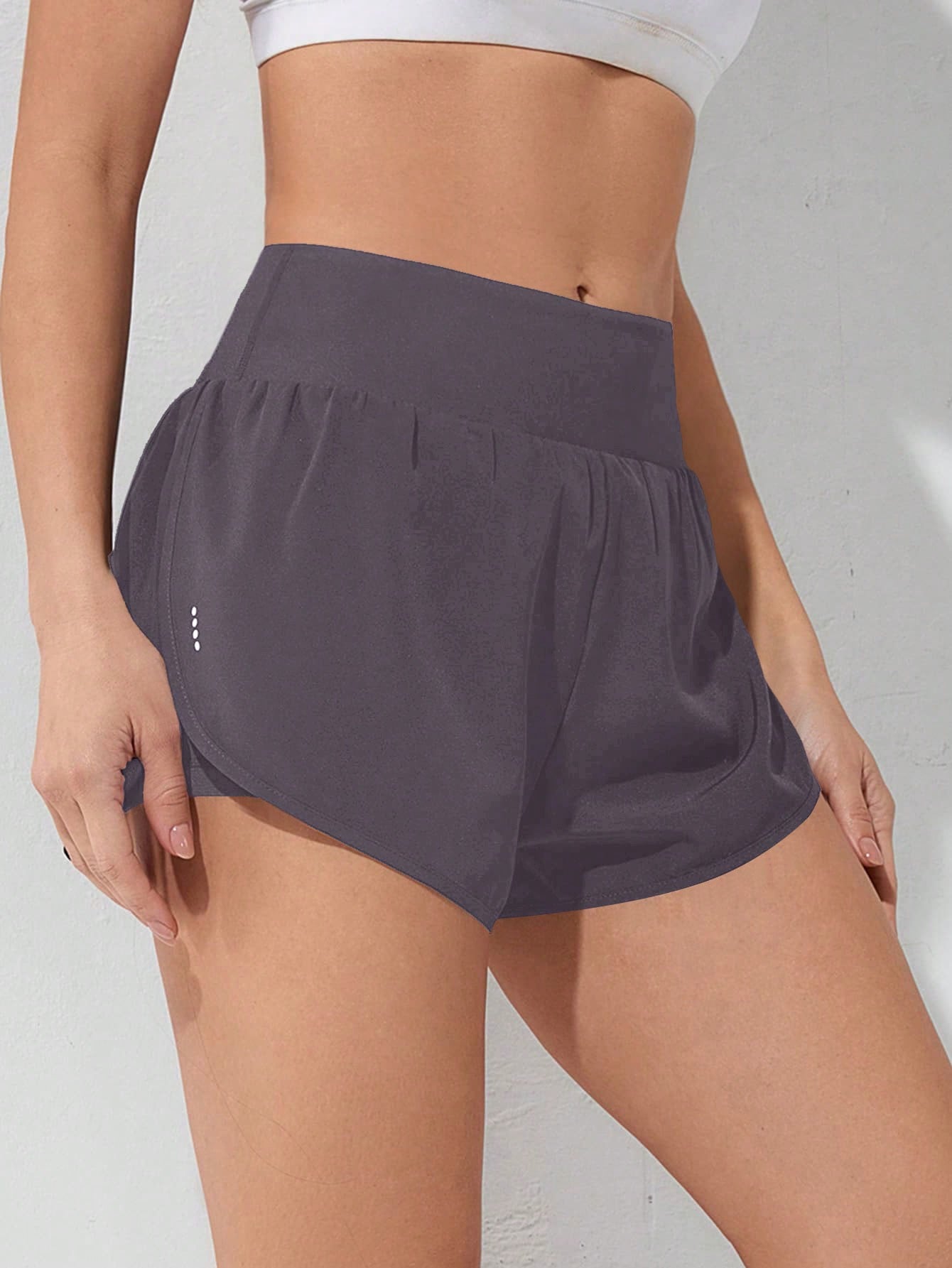 Gameset SHEIN Sport Shorts Esportivos com Bolso de Celular 2 em 1, Shorts Elásticos