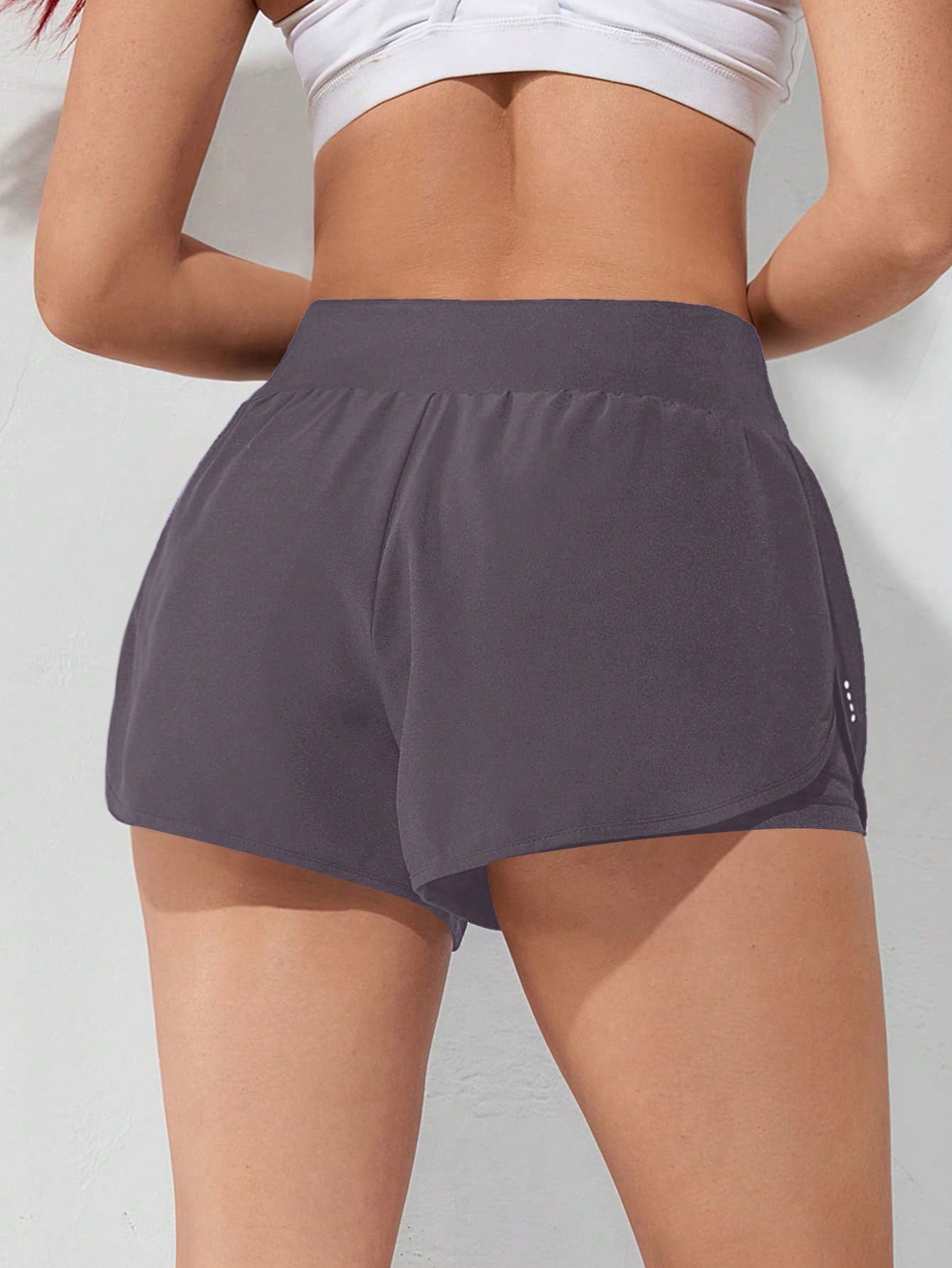 Gameset SHEIN Sport Shorts Esportivos com Bolso de Celular 2 em 1, Shorts Elásticos