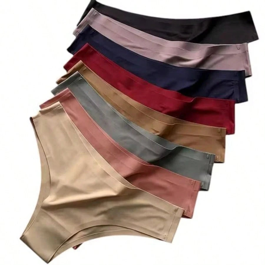 Kit 10 Calcinhas Tanga Sem Costura Não Marca Leve e Confortável