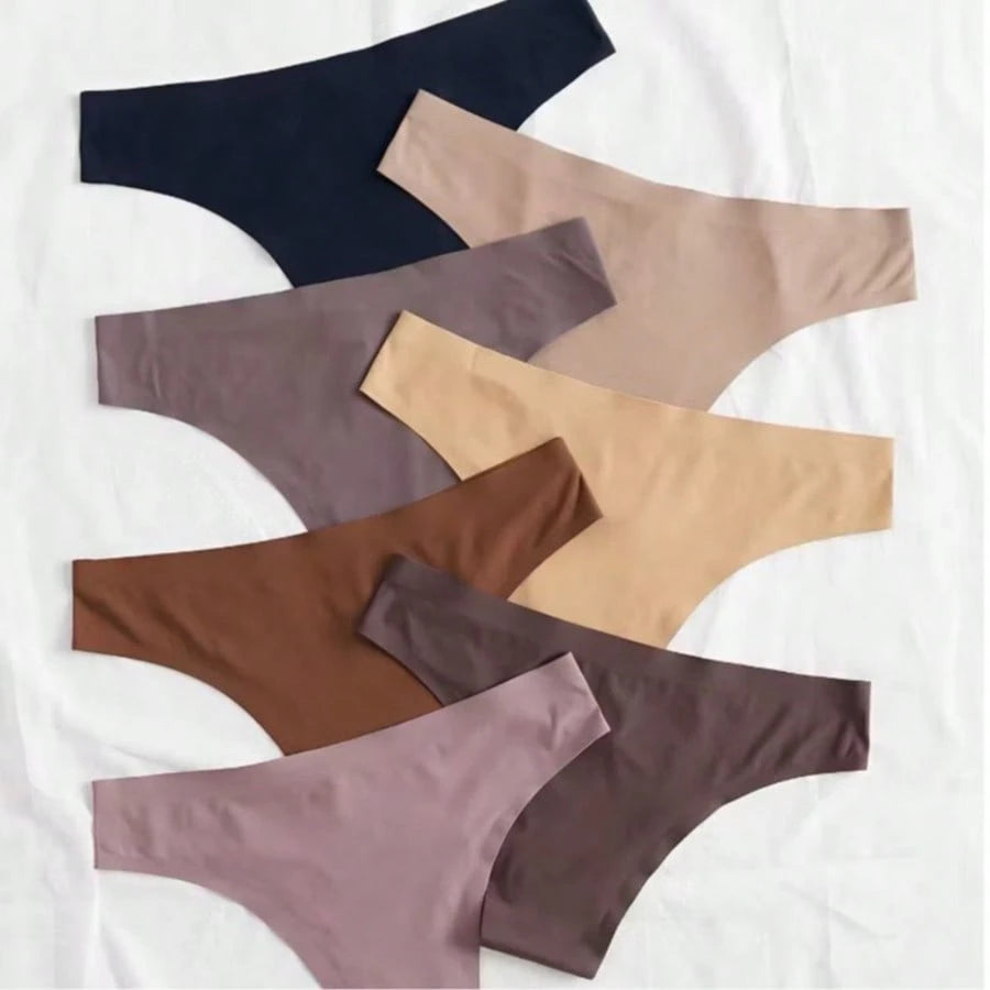 Kit 10 Calcinhas Tanga Sem Costura Não Marca Leve e Confortável