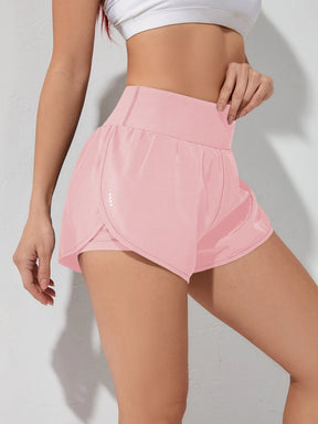 Gameset SHEIN Sport Shorts Esportivos com Bolso de Celular 2 em 1, Shorts Elásticos