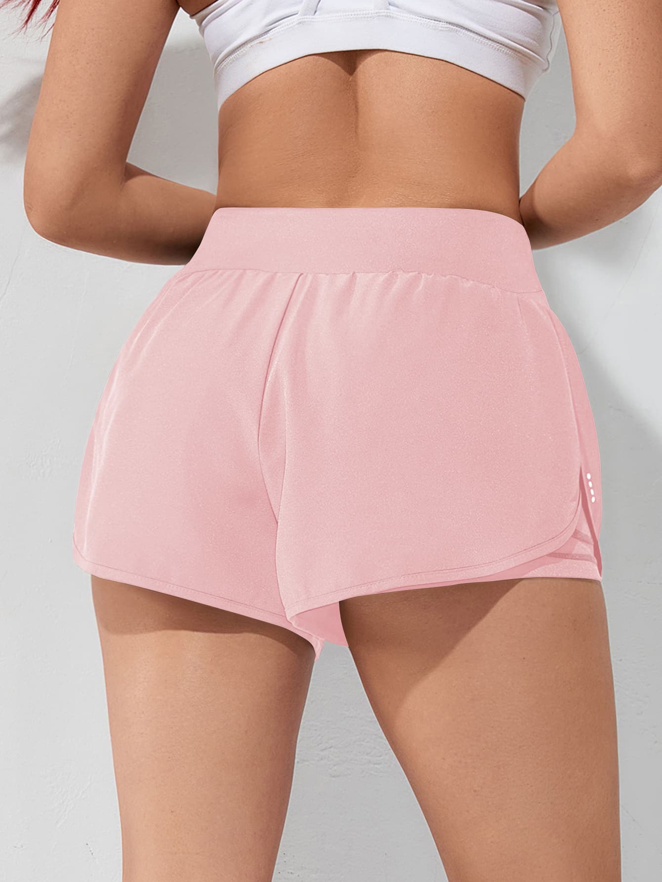 Gameset SHEIN Sport Shorts Esportivos com Bolso de Celular 2 em 1, Shorts Elásticos