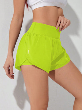 Gameset SHEIN Sport Shorts Esportivos com Bolso de Celular 2 em 1, Shorts Elásticos