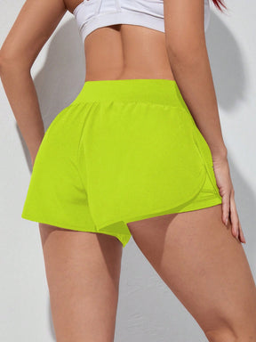 Gameset SHEIN Sport Shorts Esportivos com Bolso de Celular 2 em 1, Shorts Elásticos