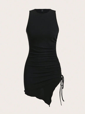 Vestido Longo com Fenda Ajustável