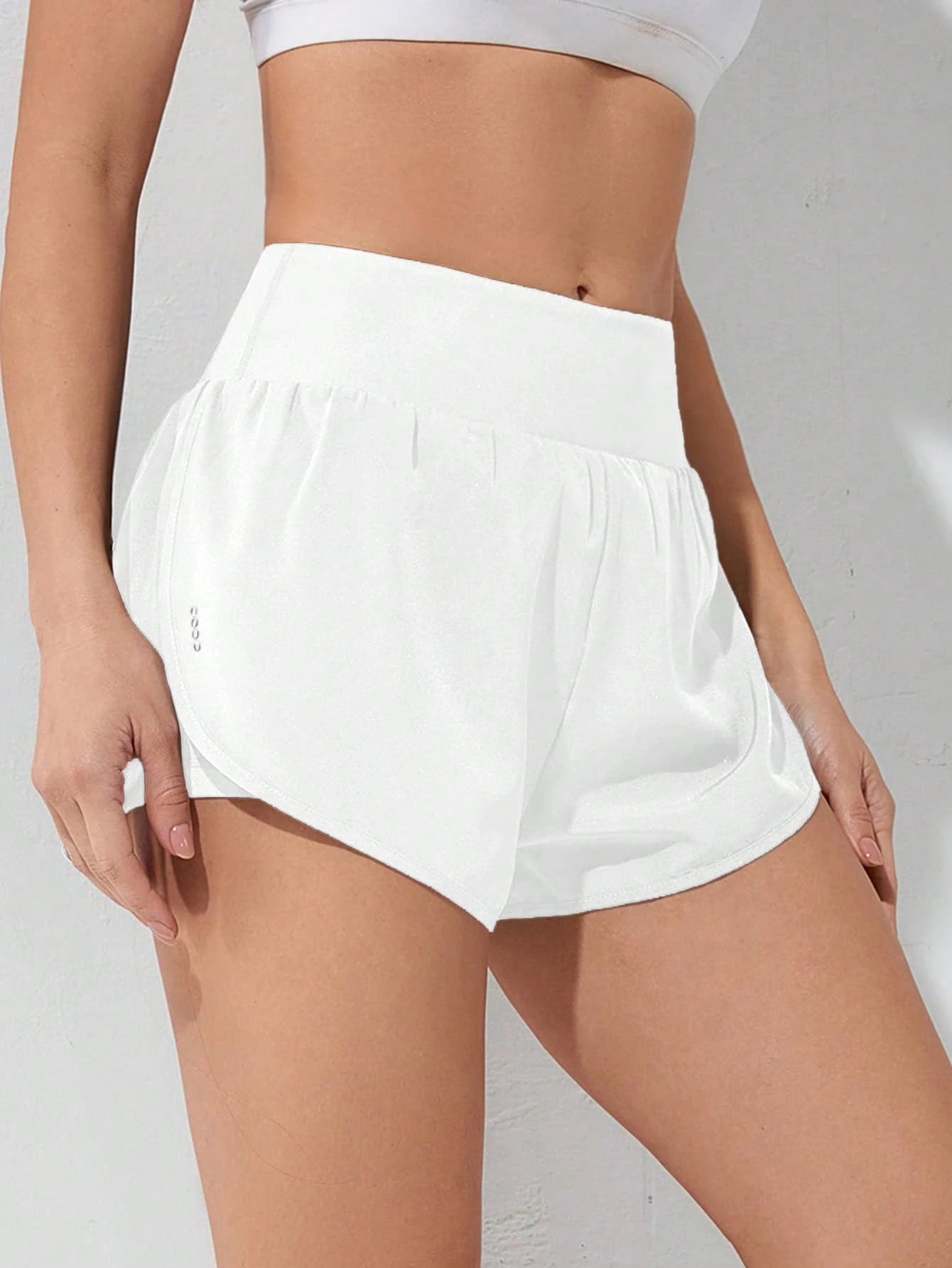 Gameset SHEIN Sport Shorts Esportivos com Bolso de Celular 2 em 1, Shorts Elásticos