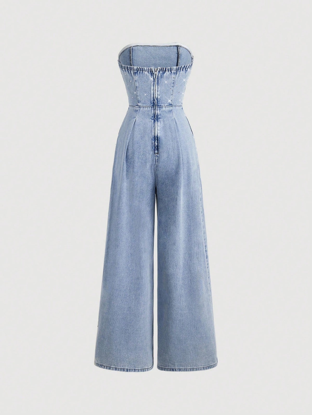 Macacão Jeans com Cinto na Cintura