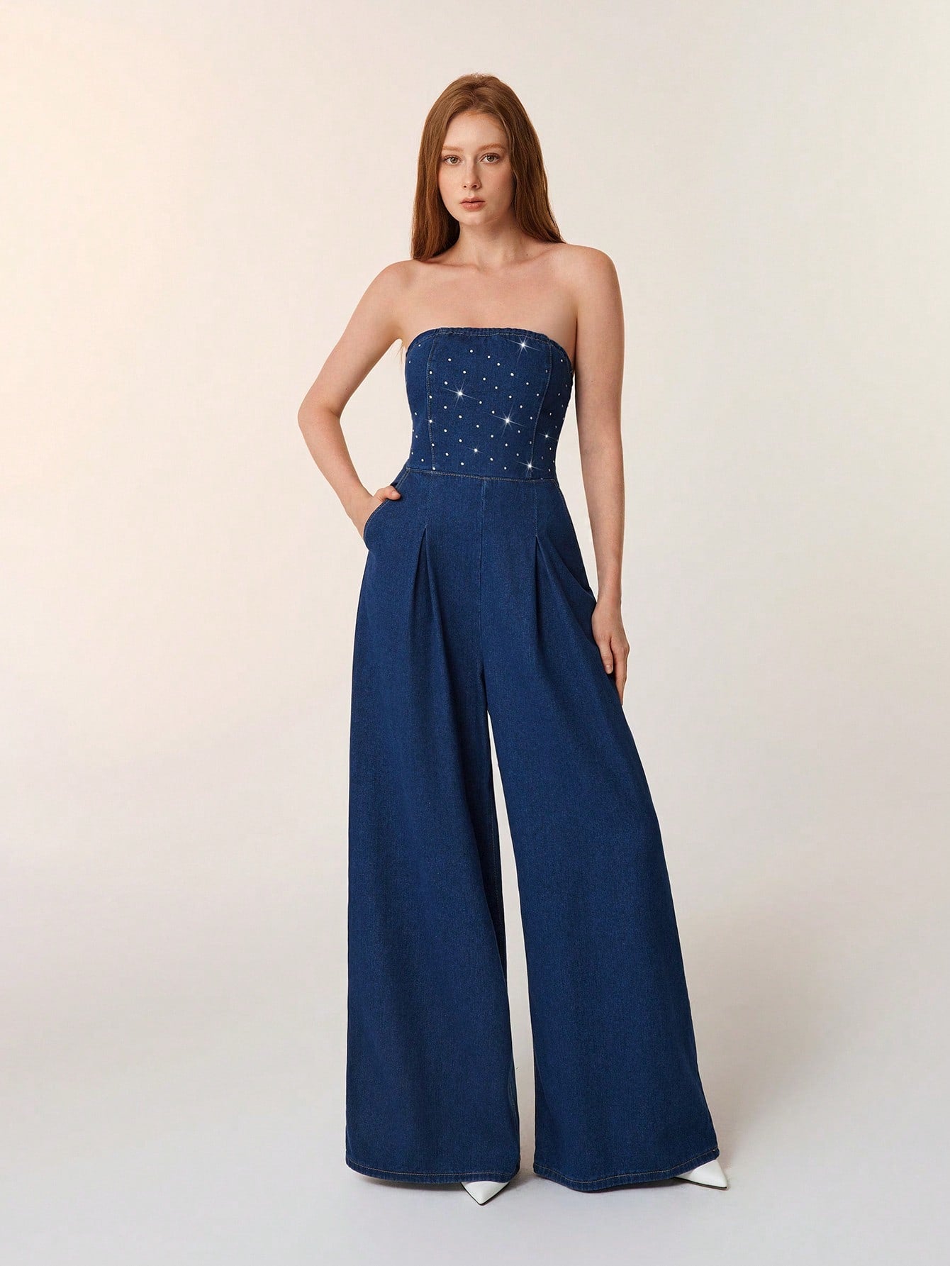 Macacão Jeans com Cinto na Cintura