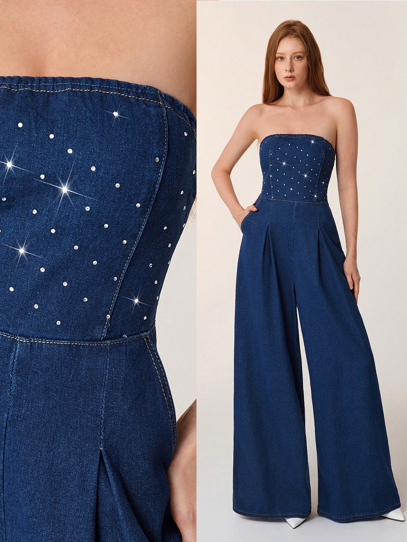 Macacão Jeans com Cinto na Cintura