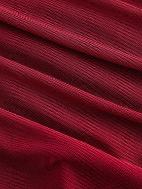 Vestido Midi de Decote Único e Detalhe Drapeado