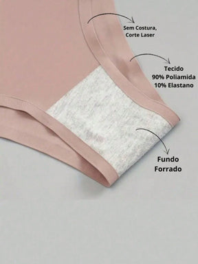 Kit 10 Calcinhas Tanga Sem Costura Não Marca Leve e Confortável