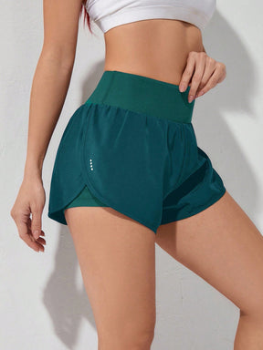 Gameset SHEIN Sport Shorts Esportivos com Bolso de Celular 2 em 1, Shorts Elásticos