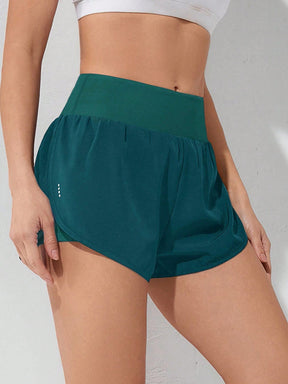 Gameset SHEIN Sport Shorts Esportivos com Bolso de Celular 2 em 1, Shorts Elásticos