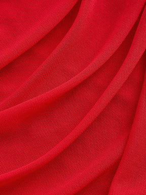Vestido Midi de Decote Único e Detalhe Drapeado